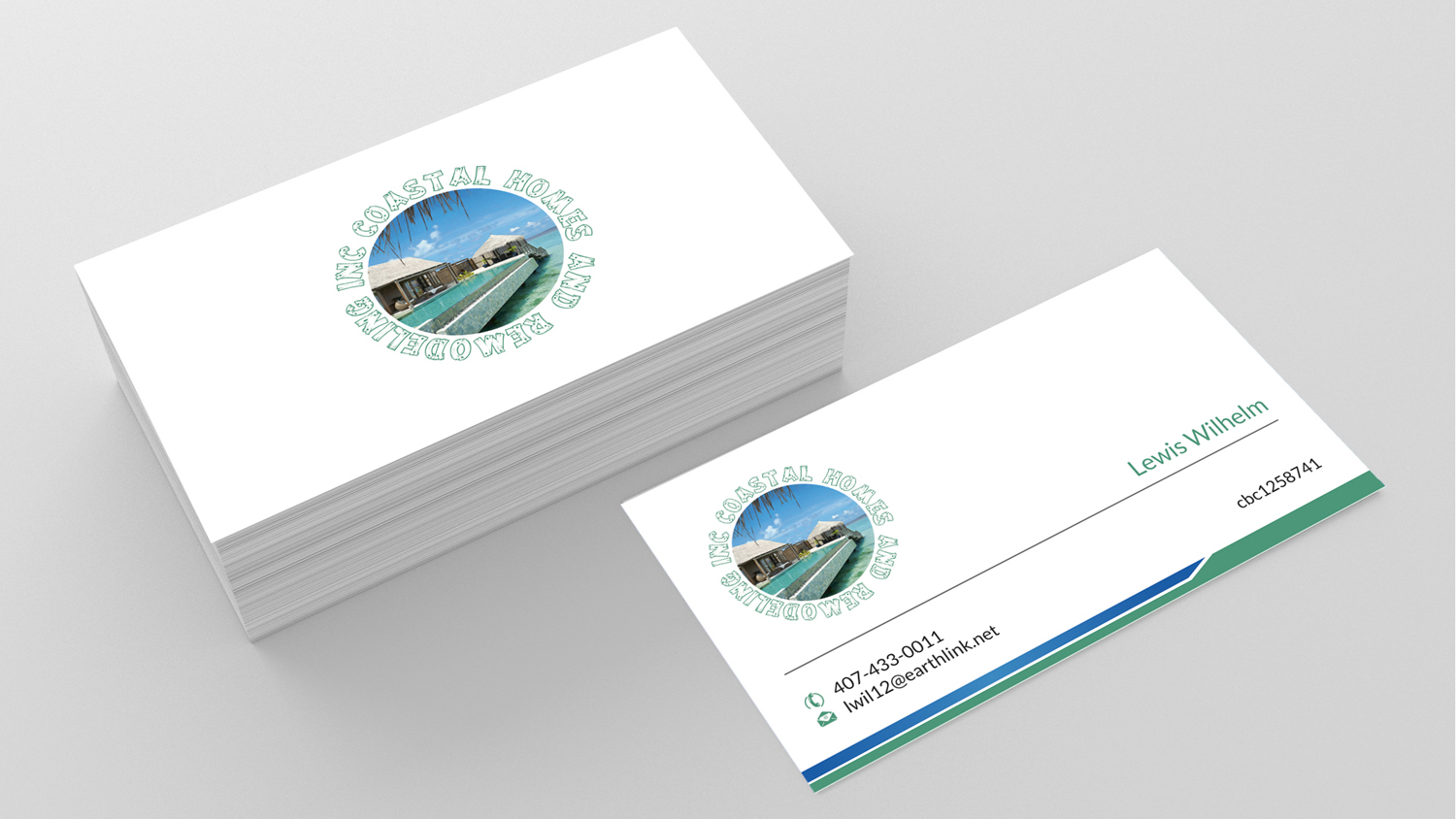 Business Card Design by SKYdesign for Coastal Homes & Remodeling Inc | Design #10096025