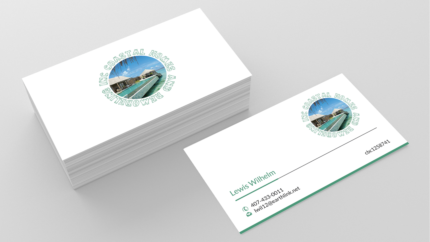 Business Card Design by SKYdesign for Coastal Homes & Remodeling Inc | Design #10096029