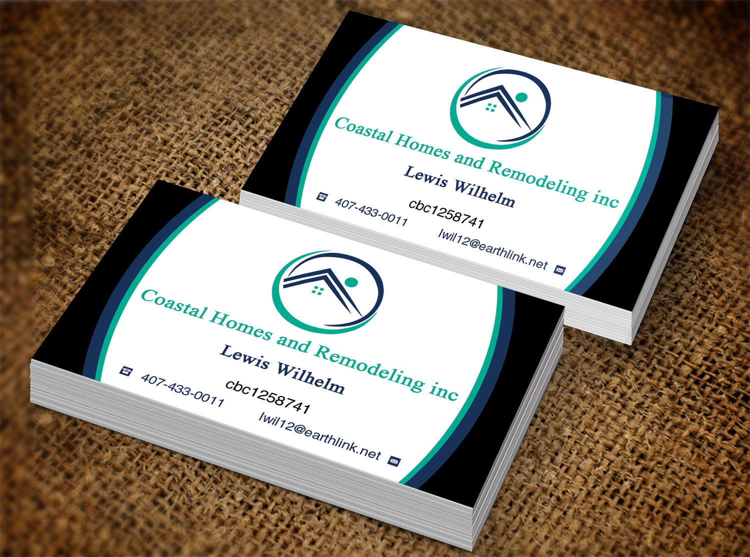 Business Card Design by Lanka Ama for Coastal Homes & Remodeling Inc | Design #10094573
