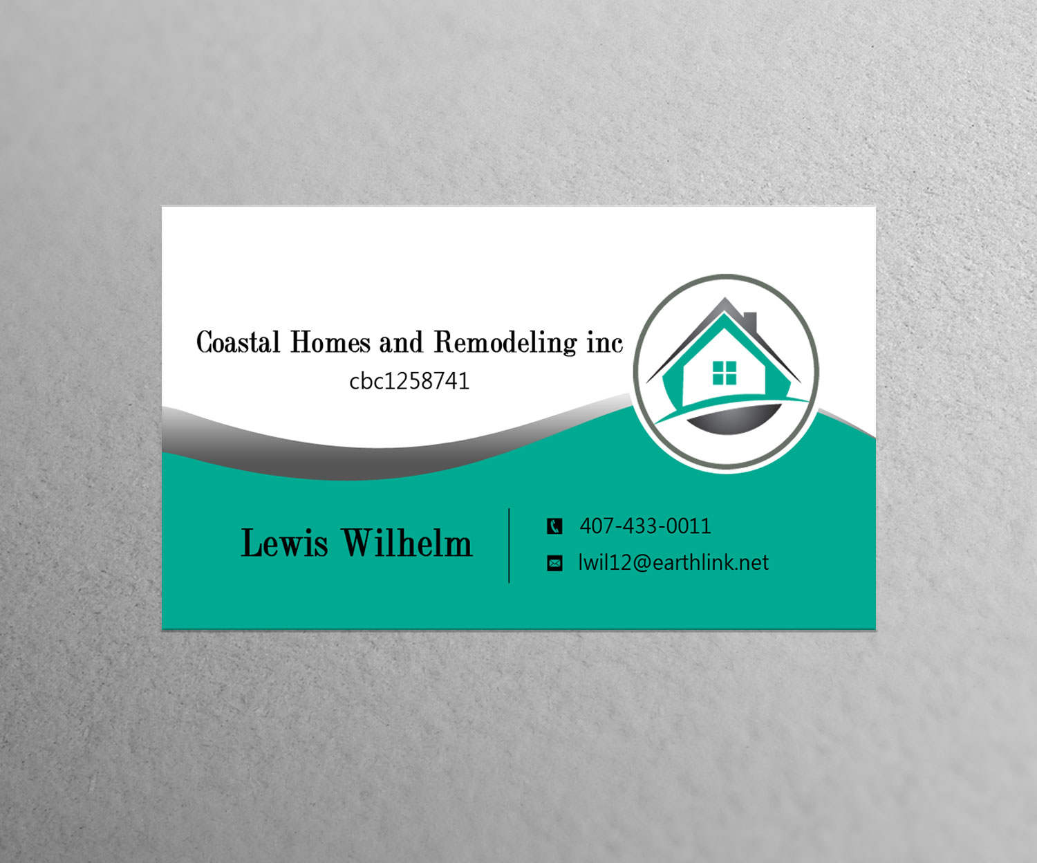 Business Card Design by Lanka Ama for Coastal Homes & Remodeling Inc | Design #10094600