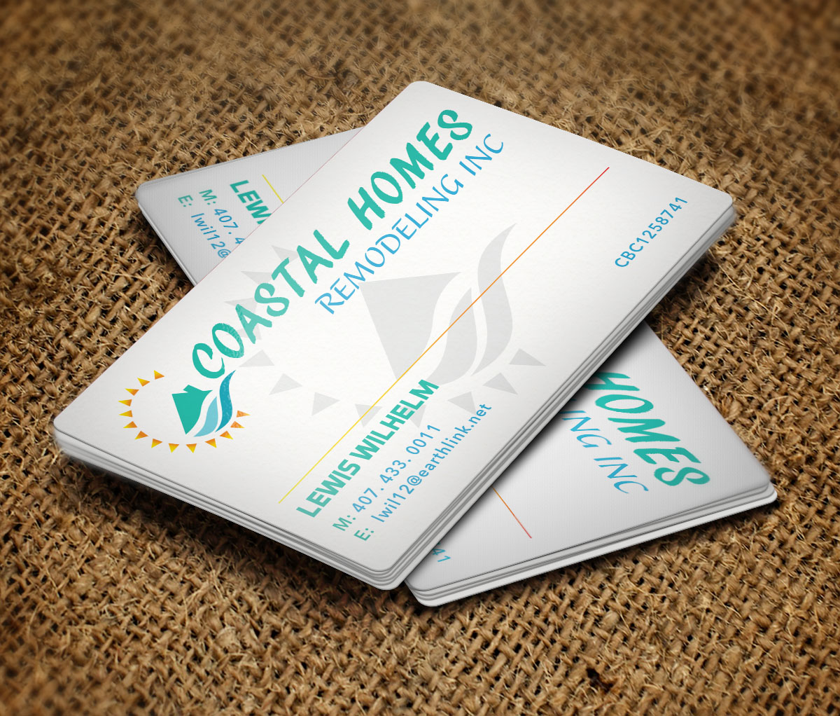 Business Card Design by Verified artistry for Coastal Homes & Remodeling Inc | Design #14158745