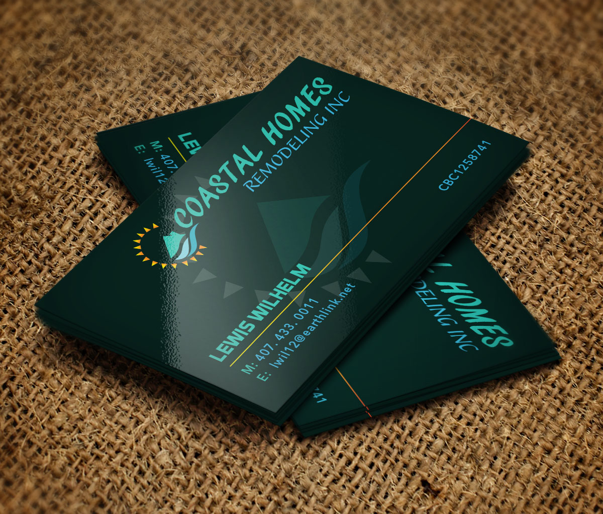 Business Card Design by Verified artistry for Coastal Homes & Remodeling Inc | Design #14158746