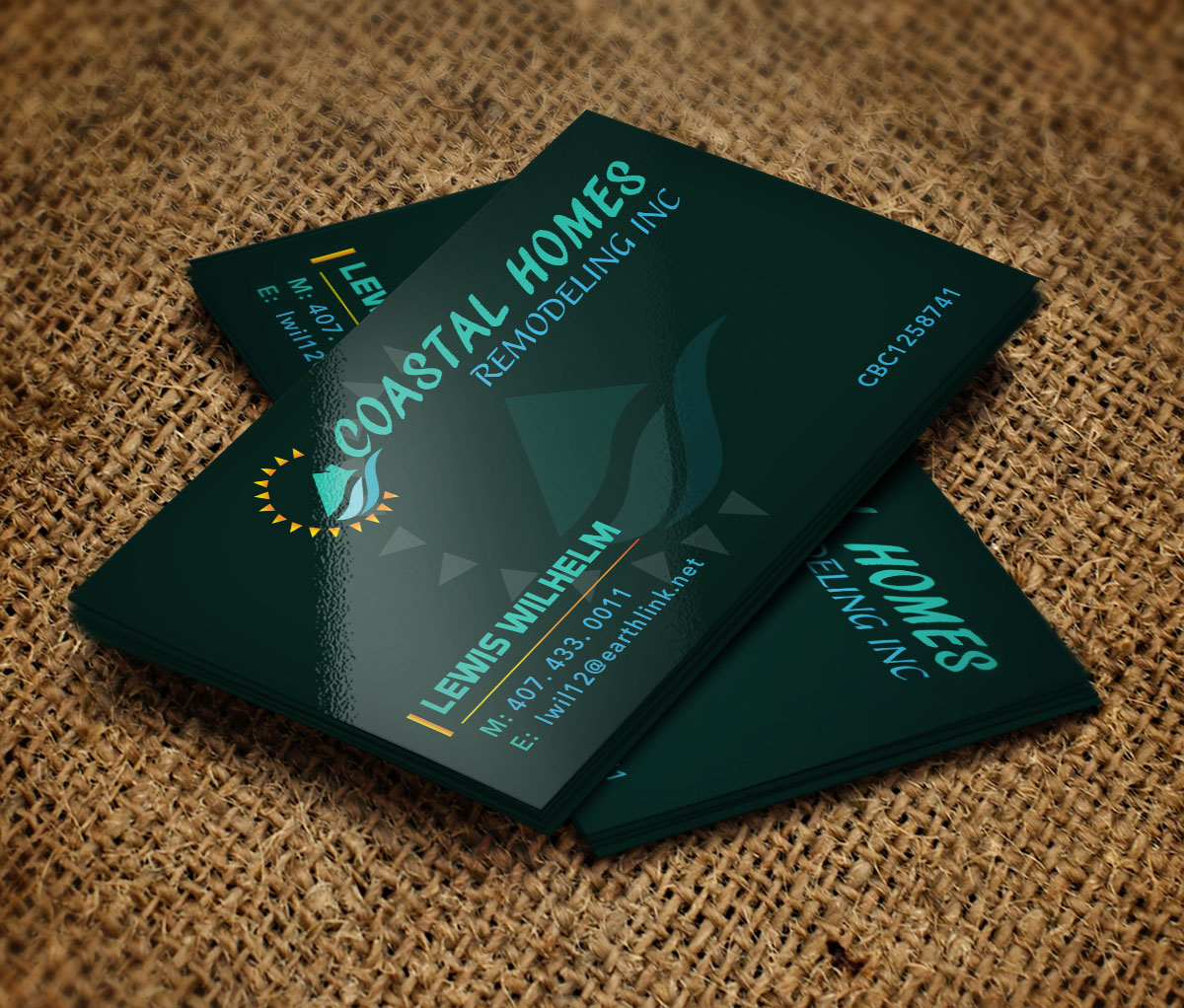 Business Card Design by Verified artistry for Coastal Homes & Remodeling Inc | Design #14158748
