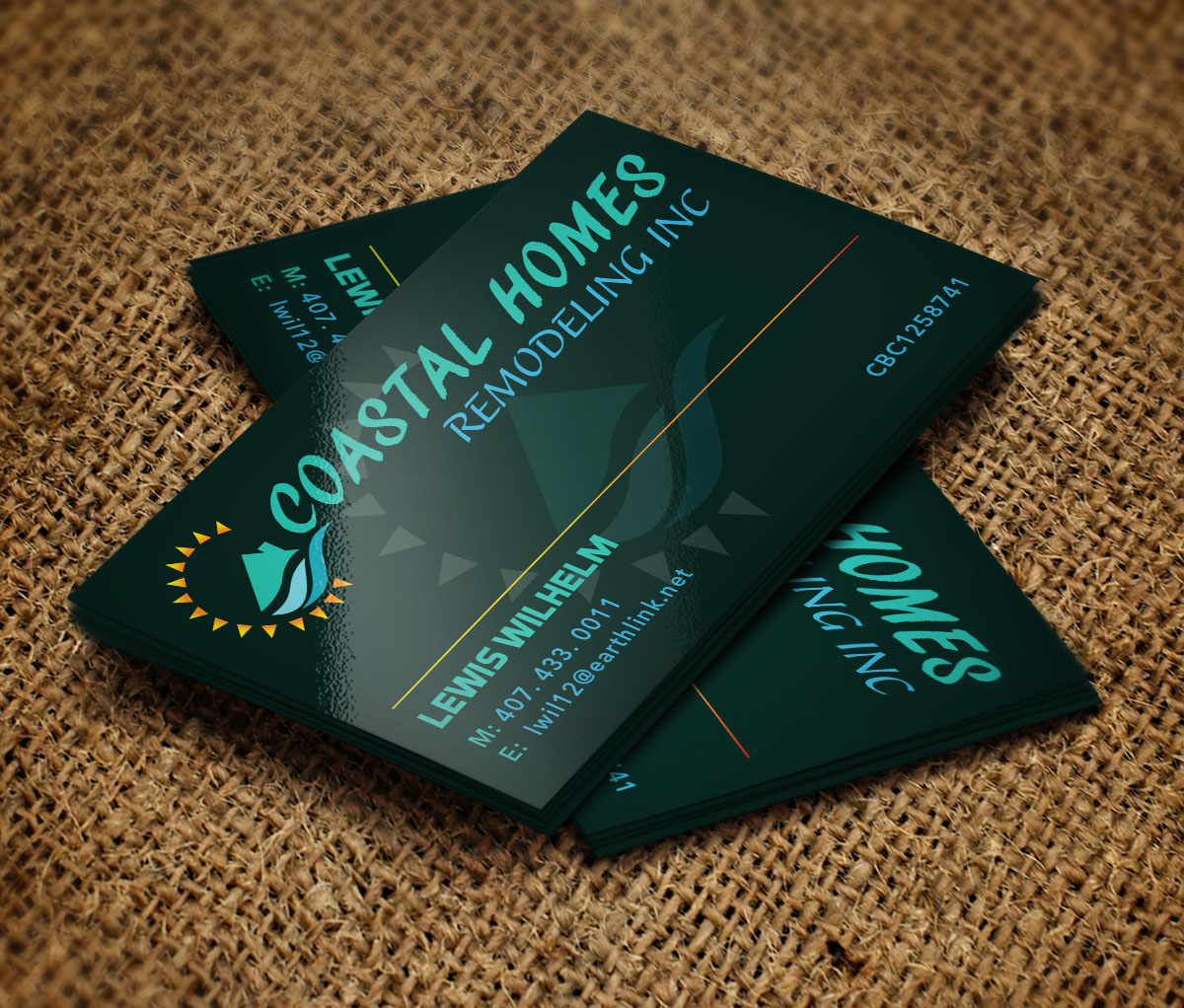 Business Card Design by Verified artistry for Coastal Homes & Remodeling Inc | Design #14158749