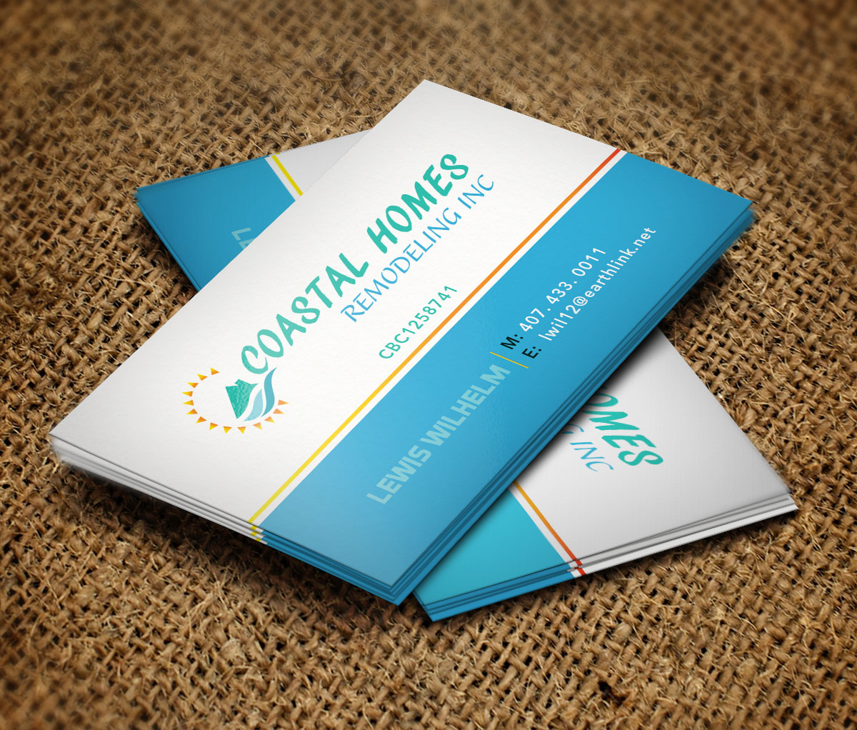 Business Card Design by Verified artistry for Coastal Homes & Remodeling Inc | Design #14158754