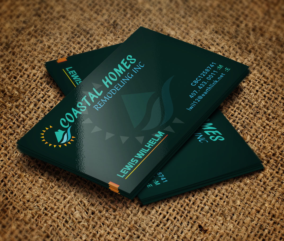 Business Card Design by Verified artistry for Coastal Homes & Remodeling Inc | Design #14158762