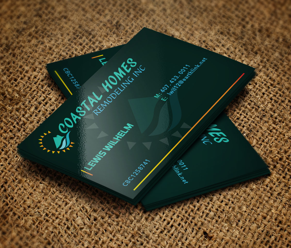 Business Card Design by Verified artistry for Coastal Homes & Remodeling Inc | Design #14158765