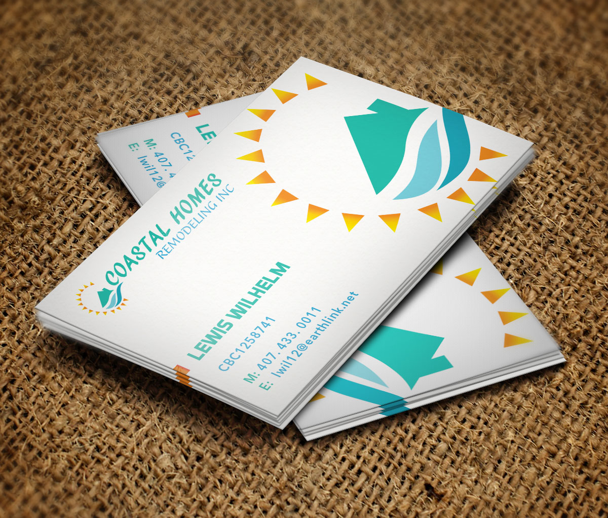 Business Card Design by Verified artistry for Coastal Homes & Remodeling Inc | Design #14158768