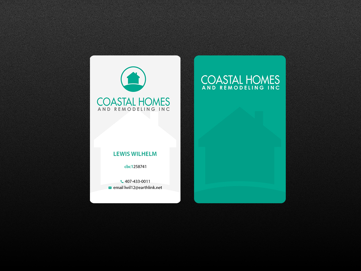 Business Card Design by Creations Box 2015 for Coastal Homes & Remodeling Inc | Design #10096713