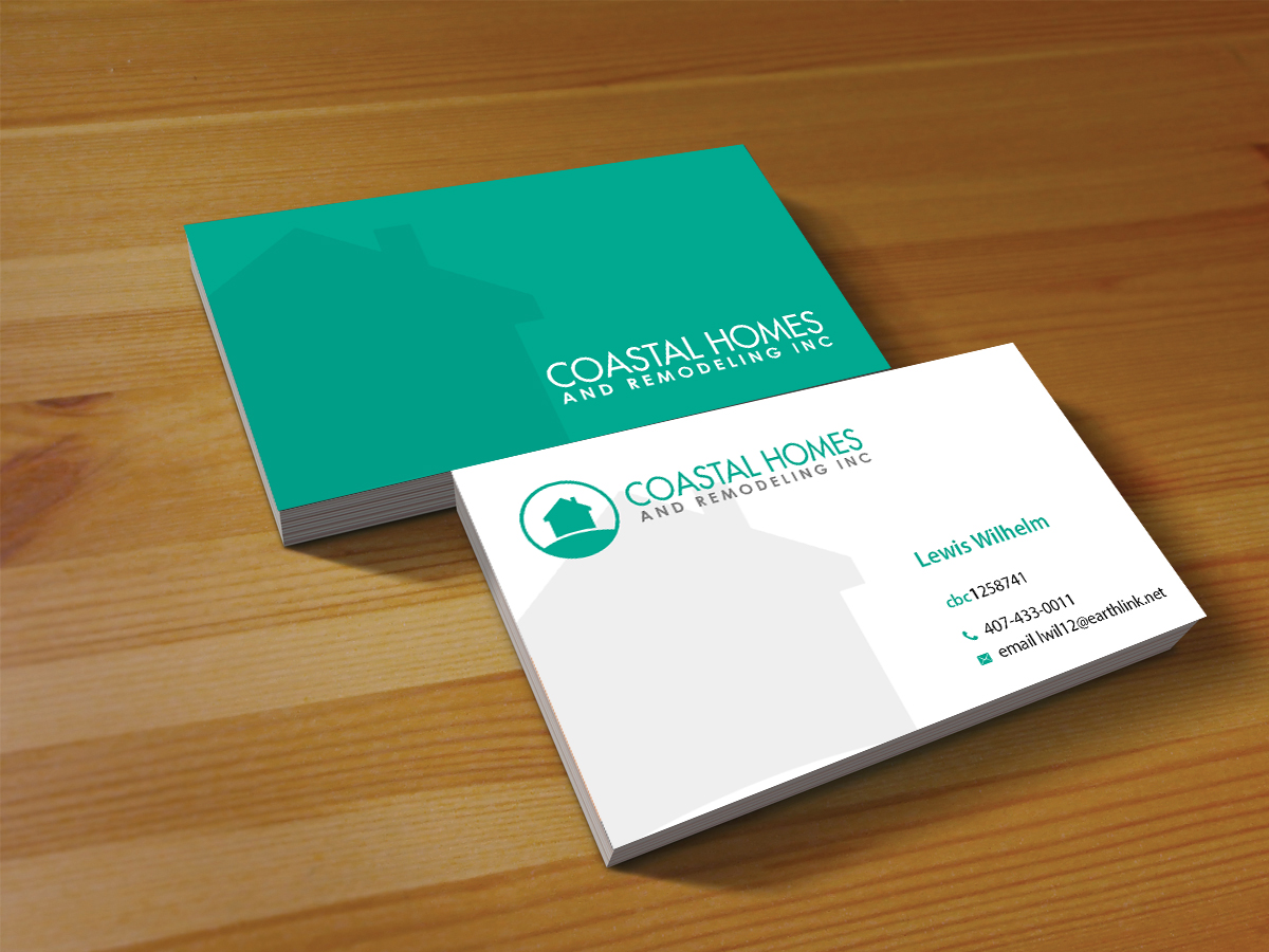 Visitenkarten-Design von Creations Box 2015 für Coastal Homes & Remodeling Inc | Design #10096734