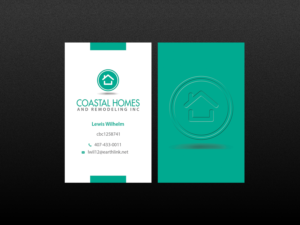 Business Card Design by Creations Box 2015 for Coastal Homes & Remodeling Inc | Design: #10096742