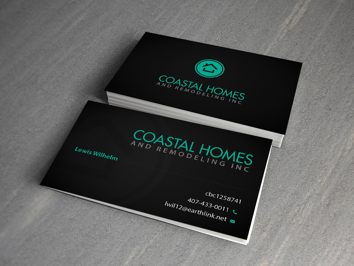 Business Card Design by Creations Box 2015 for Coastal Homes & Remodeling Inc | Design #10096745