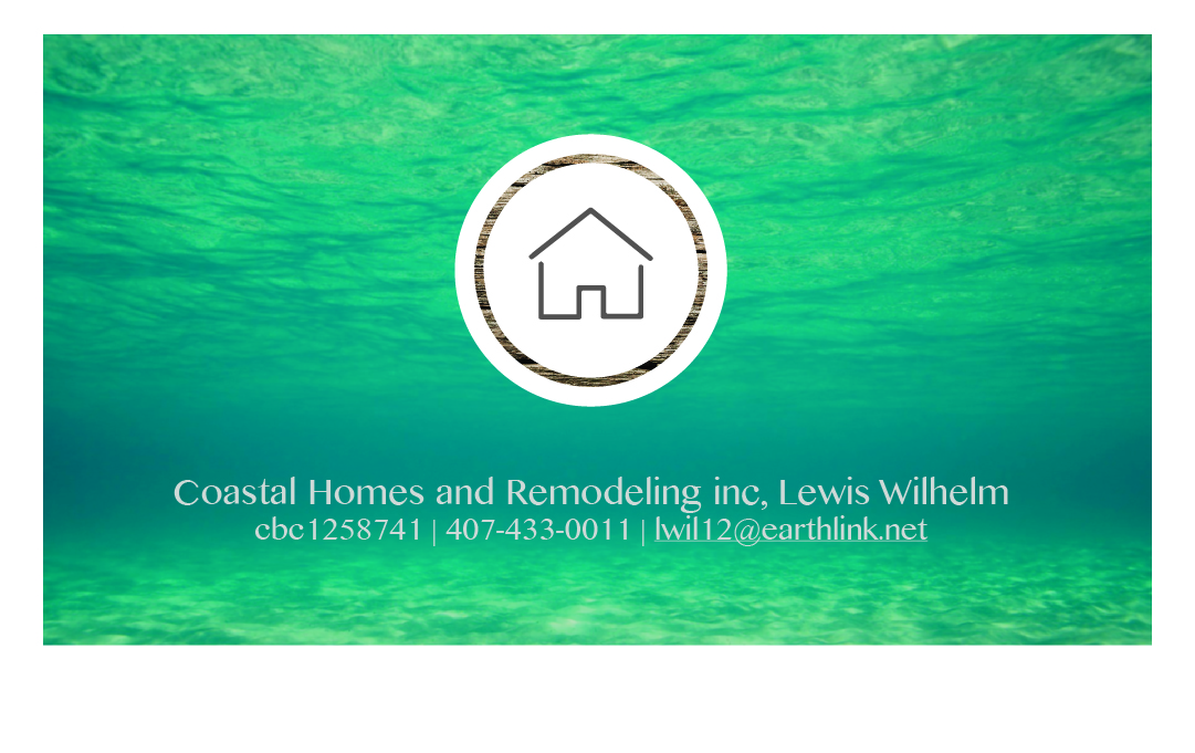 Business Card Design by adenblanch for Coastal Homes & Remodeling Inc | Design #10085190