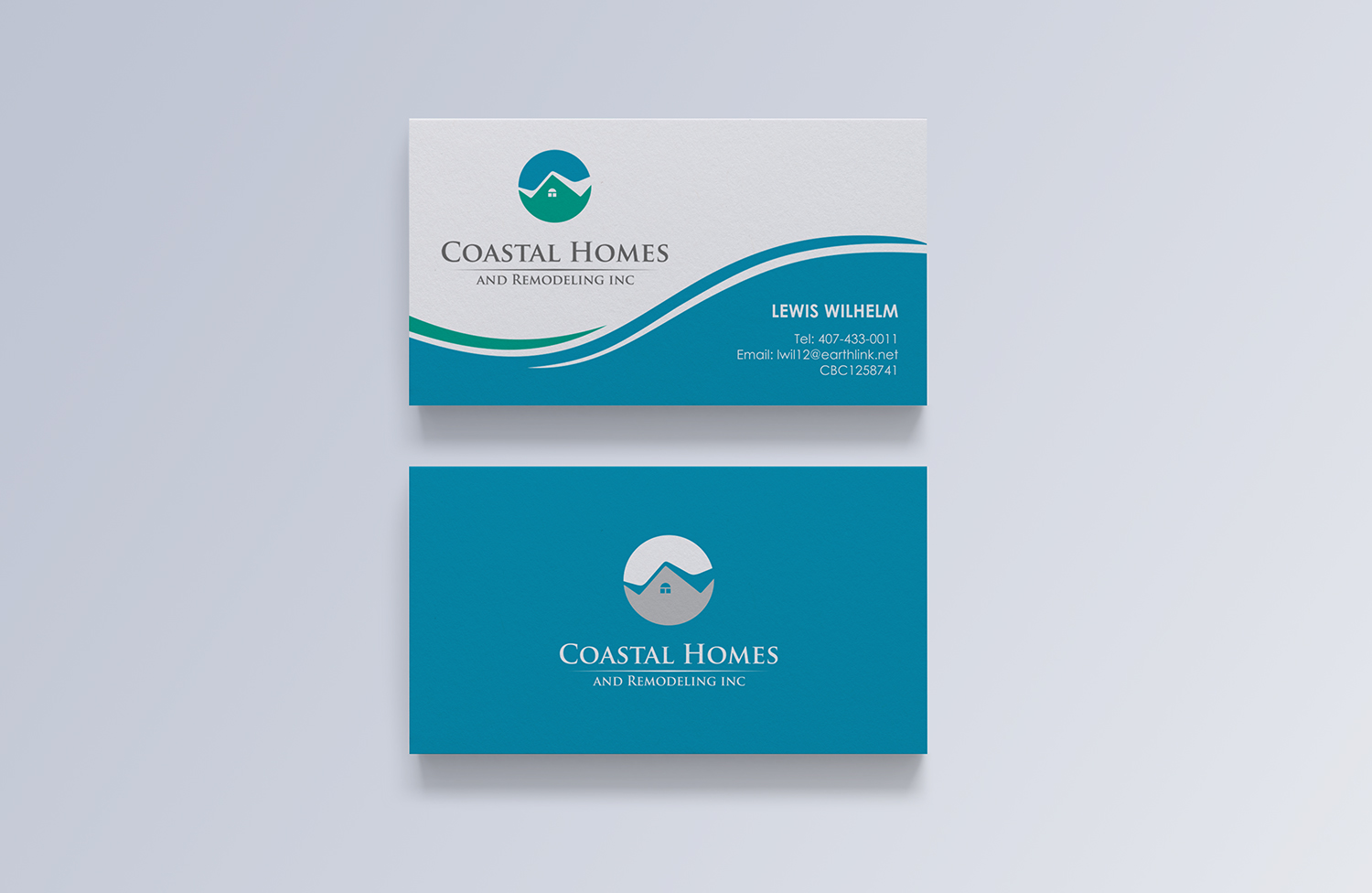 Business Card Design by logodentity for Coastal Homes & Remodeling Inc | Design #10084234