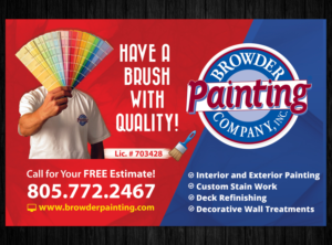 Diseño de Postal por CreativeTrick para Browder Painting Company | Diseño: #10229962