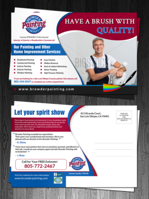 Diseño de Postal por debdesign para Browder Painting Company | Diseño: #10090403