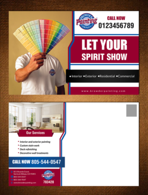 Diseño de Postal por creative.bugs para Browder Painting Company | Diseño: #10092682