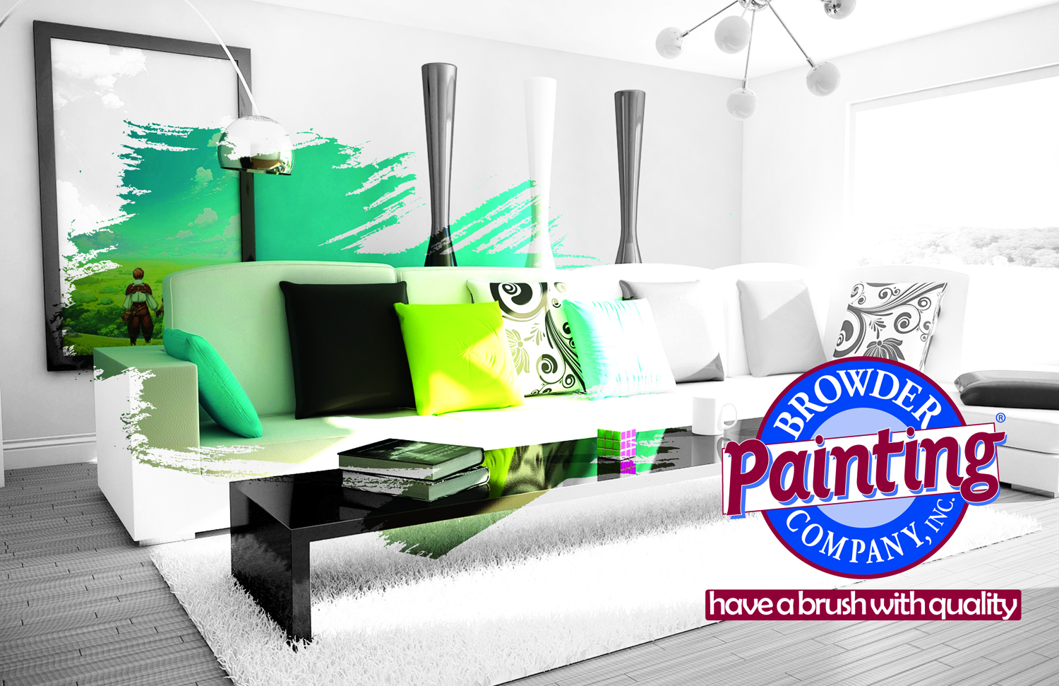 Postkarten-Design von Alireza Shekouhian für Browder Painting Company | Design #10229121