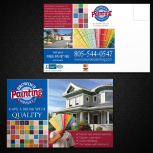 Diseño de Postal por Mon01 para Browder Painting Company | Diseño: #10140231