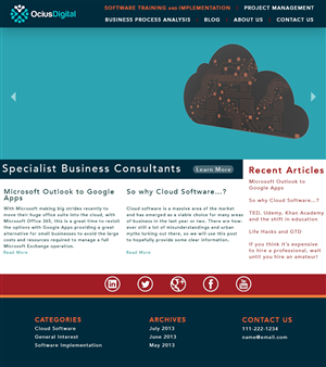Diseño Wordpress por raographics para Ocius Digital | Diseño #2168095