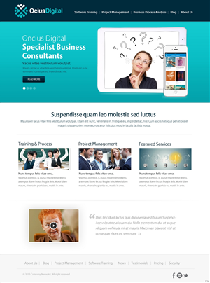 Wordpress Design by pb for Ocius Digital | Design: #2157268