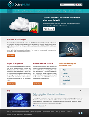 Wordpress Design by pb for Ocius Digital | Design: #2167826