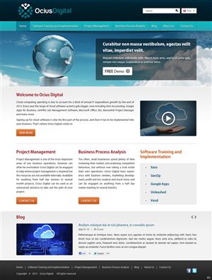 Wordpress Design by pb for Ocius Digital | Design: #2171992