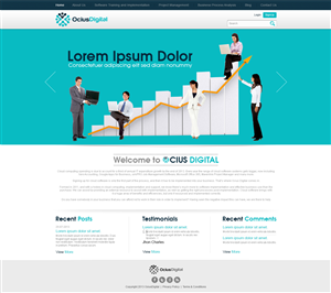 Wordpress Design by TechWise for Ocius Digital | Design: #2167487