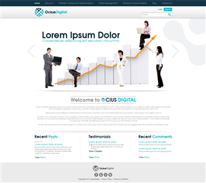 Diseño Wordpress por TechWise para Ocius Digital | Diseño #2167489