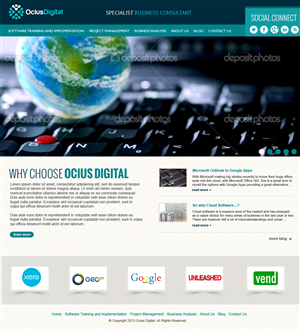 Wordpress Design by jeckx2 for Ocius Digital | Design: #2169961