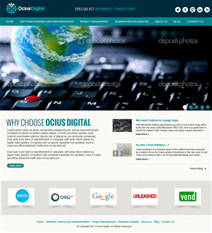 Diseño Wordpress por jeckx2 para Ocius Digital | Diseño #2169979