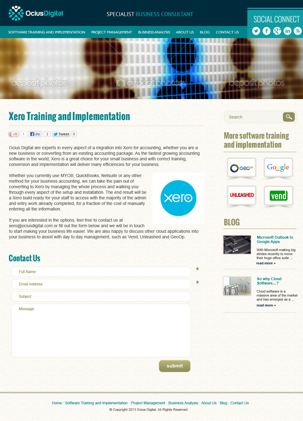 Diseño Wordpress por jeckx2 para Ocius Digital | Diseño #2171965