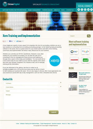 Wordpress Design by jeckx2 for Ocius Digital | Design: #2171965