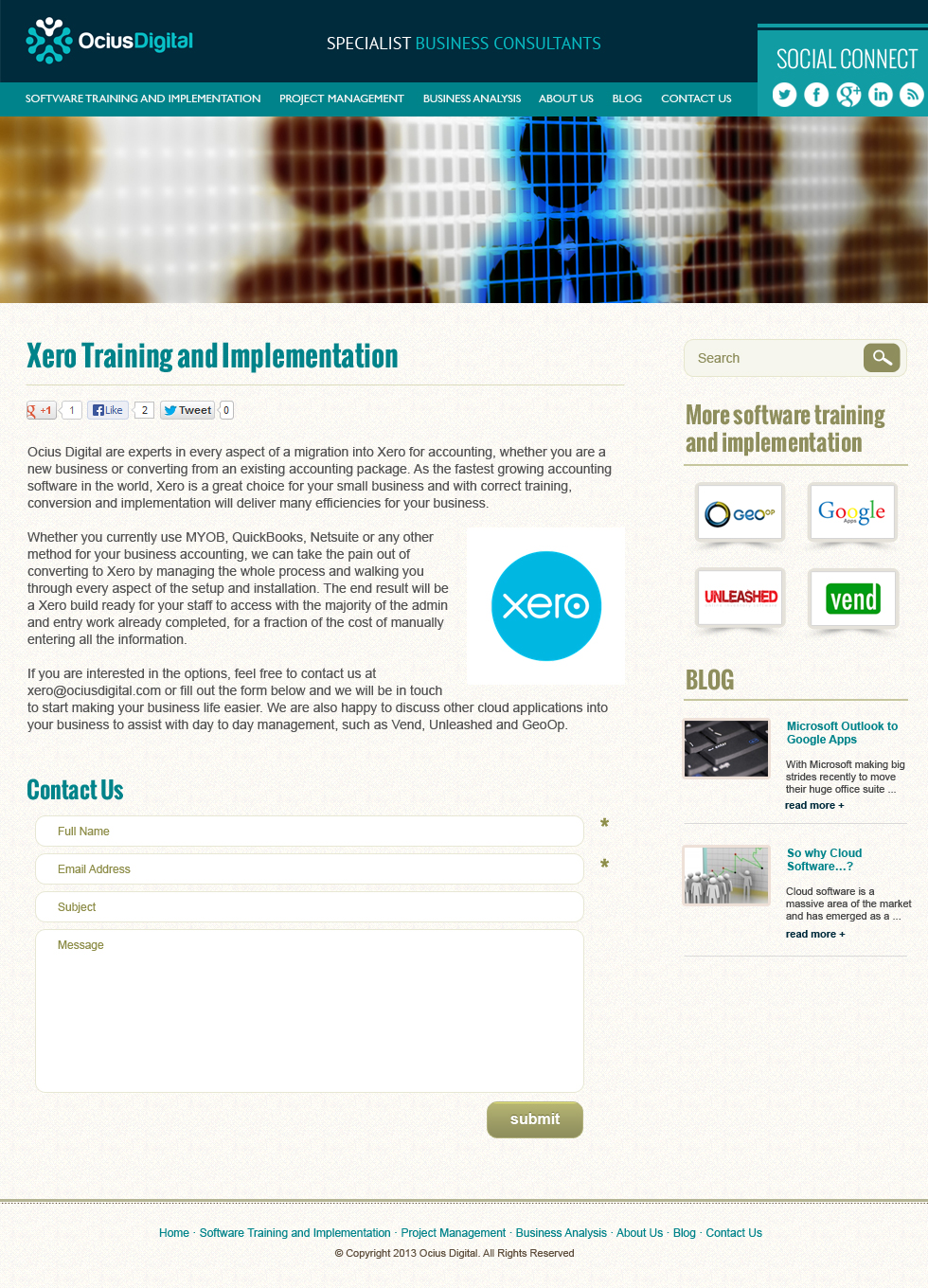 Wordpress Design by jeckx2 for Ocius Digital | Design #2173964