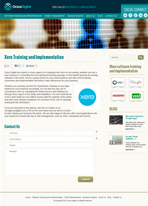 Wordpress Design by jeckx2 for Ocius Digital | Design: #2173964