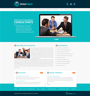 Wordpress Design by Empireweb for Ocius Digital | Design: #2160568