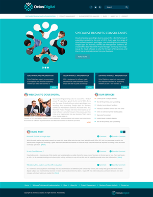 Diseño Wordpress por Empireweb para Ocius Digital | Diseño #2164052