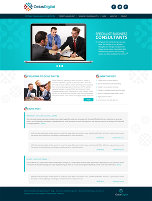 Wordpress Design by Empireweb for Ocius Digital | Design: #2166423