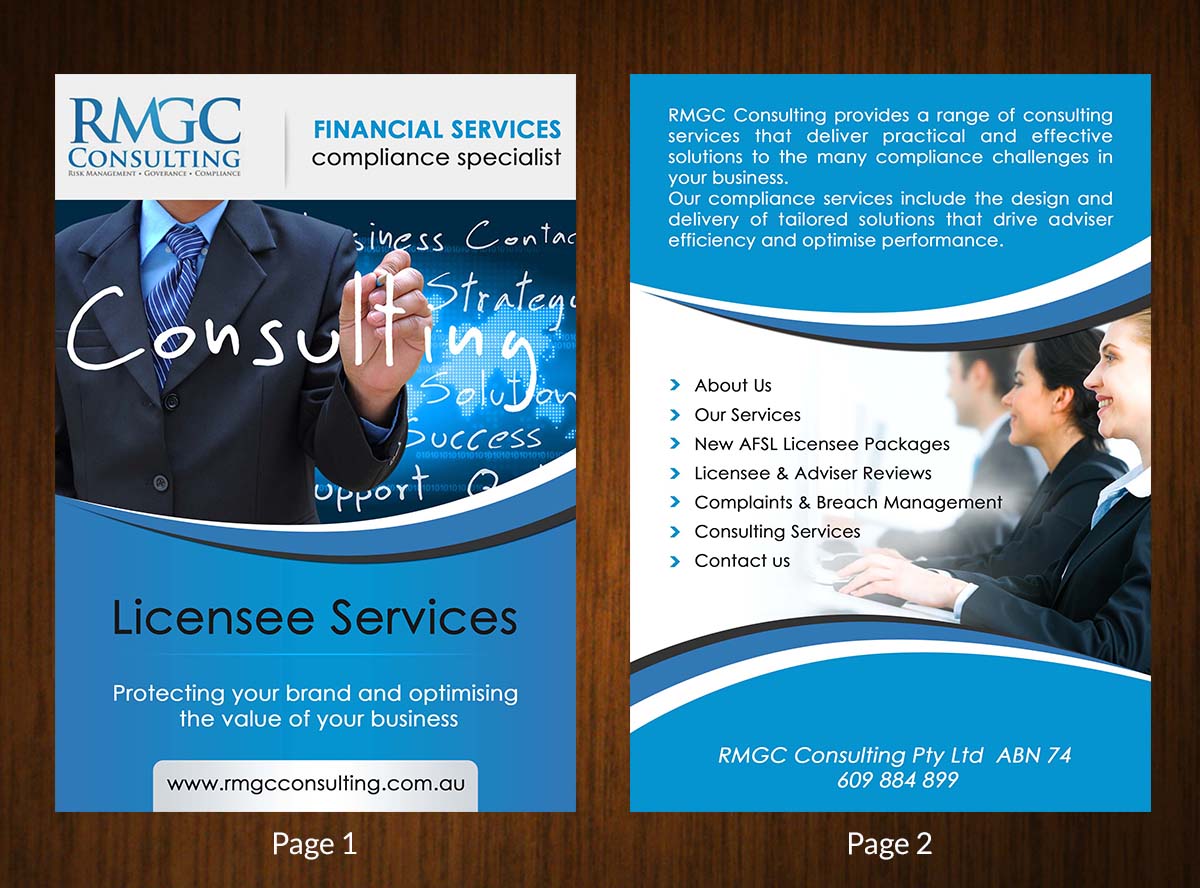 Brochure Design by creative.bugs for RMGC Consulting | Design #10106132