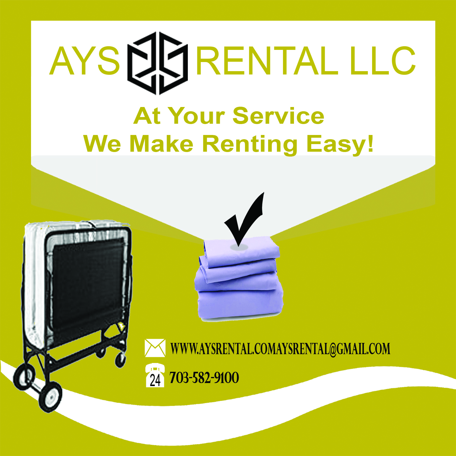 Postcard Design by Stan McLaren for AYS RENTAL | Design #10102552