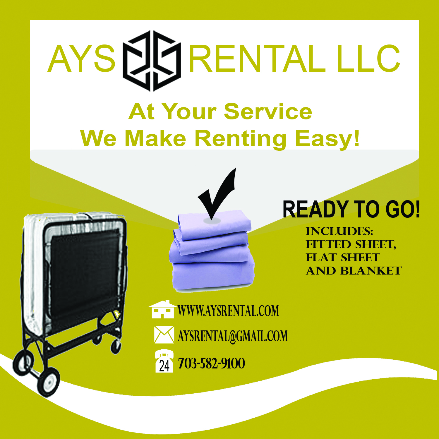 Design de Carte Postale par Stan McLaren pour AYS RENTAL | Design #10116437