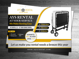 Postcard Design by debdesign for AYS RENTAL | Design: #10108050