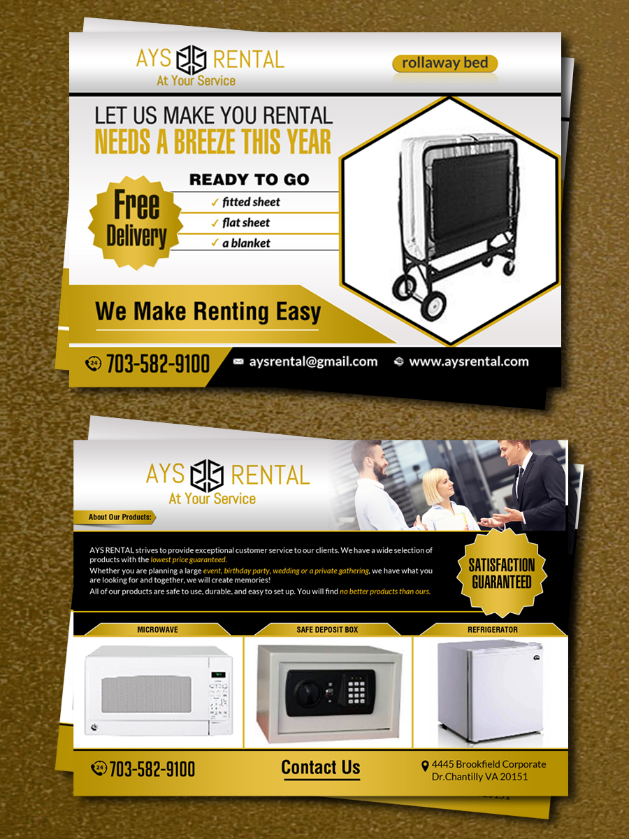 Postkarten-Design von debdesign für AYS RENTAL | Design #10120931