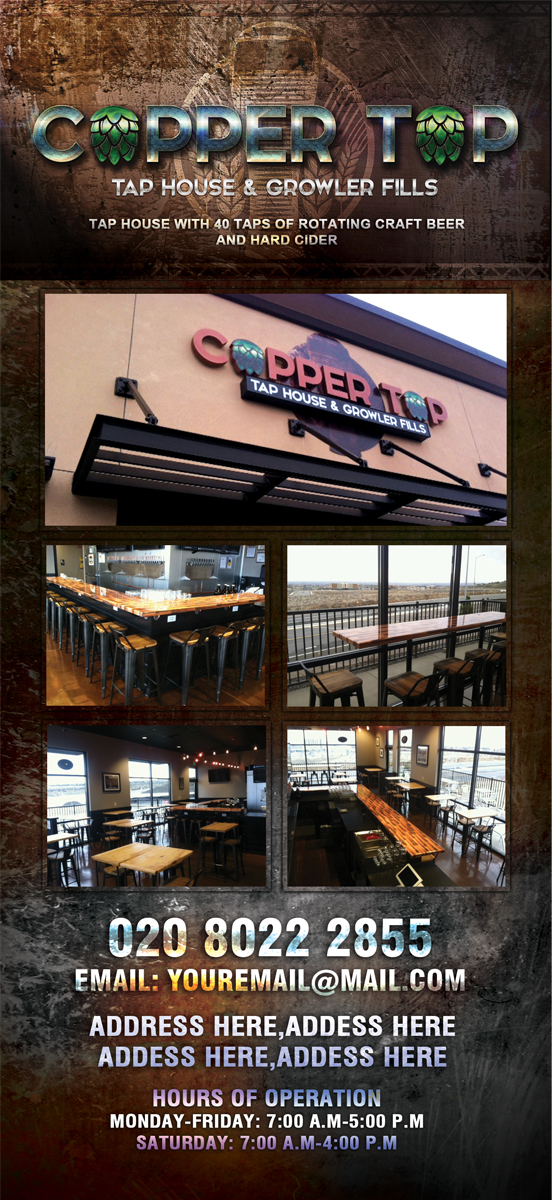 Flyer Design by Sandaruwan for Copper Top Tap House | Design #10089410