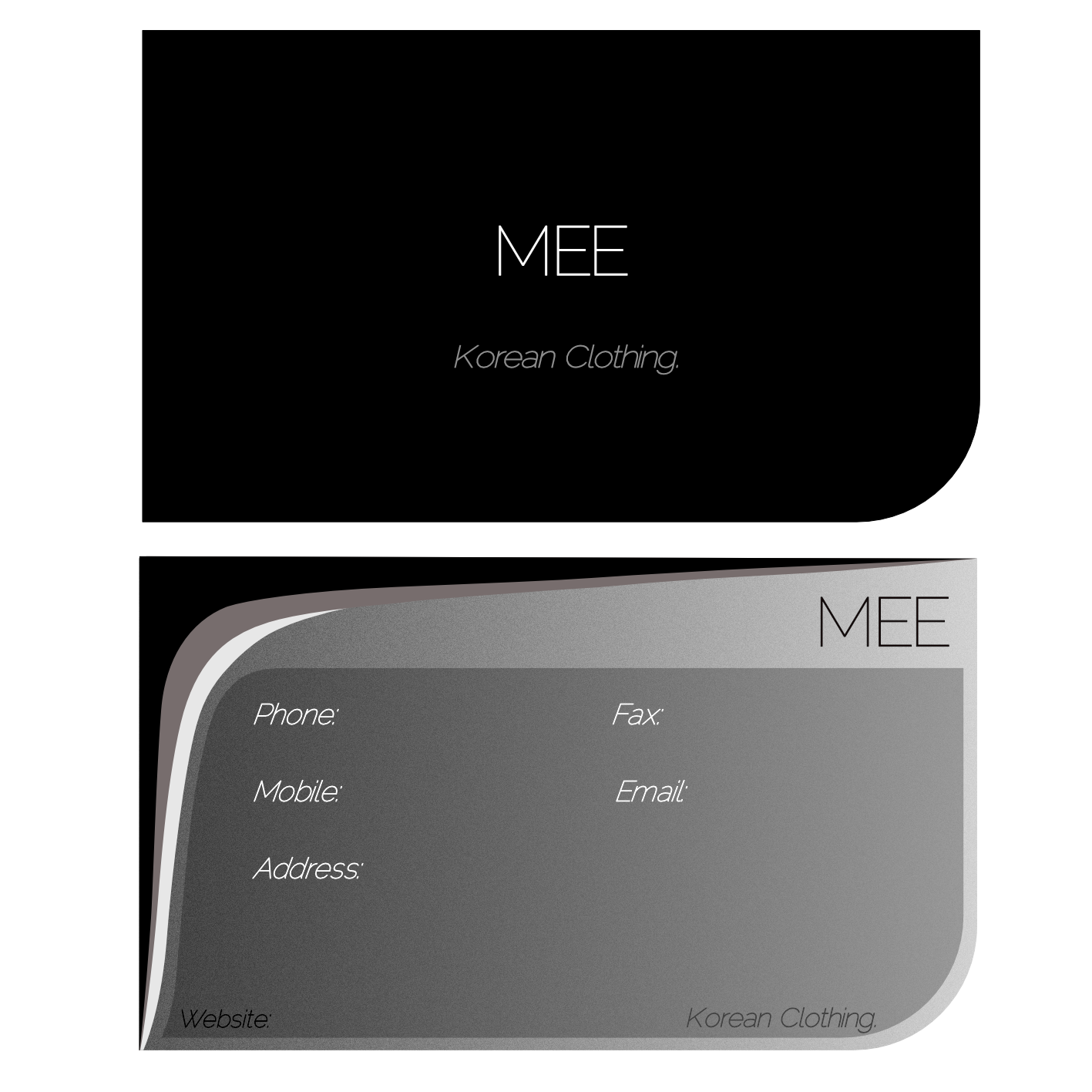 Business Card Design by Cameron Smith  for mee | Design #10183078