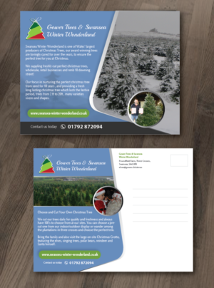 Diseño de Postal por alex989 para gower fresh christmas trees | Diseño: #10123265