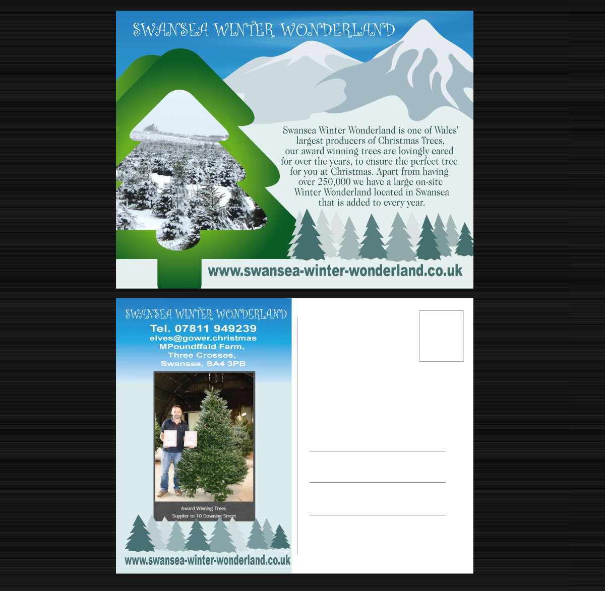 Design de Carte Postale par Maden pour gower fresh christmas trees | Design #10111673