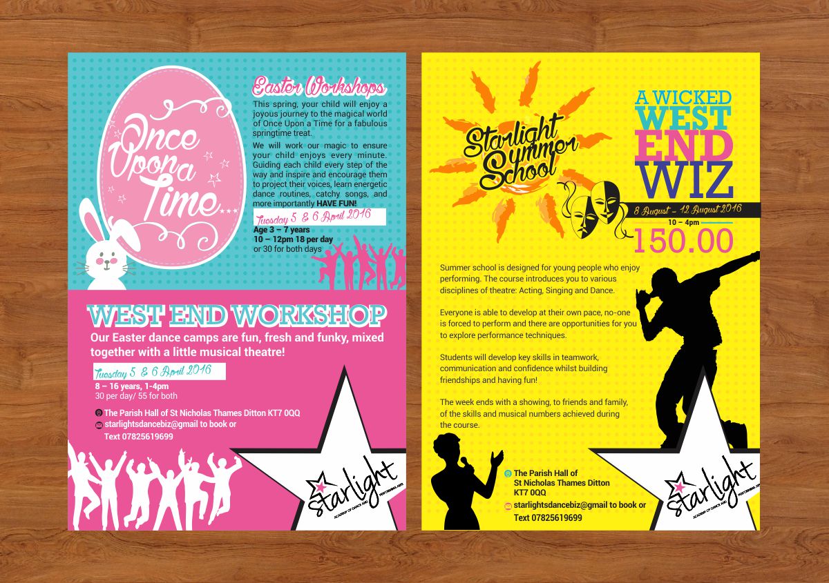 Flyer Design by creativeride for Starlight Dance Academy | Design #10120442