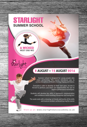 Flyer Design by debdesign for Starlight Dance Academy | Design: #10092860