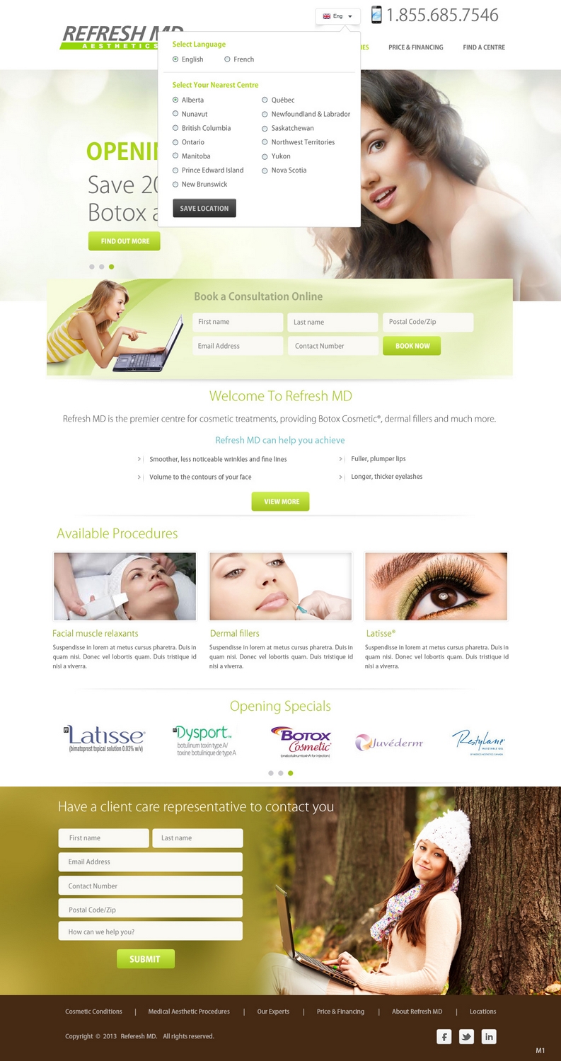 Web Design par pb pour LASIK MD | Design #2157293